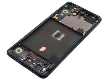 Pantalla Service Pack super AMOLED negra con marco negro "prism cube black" para Samsung Galaxy a51 5g, sm-a516